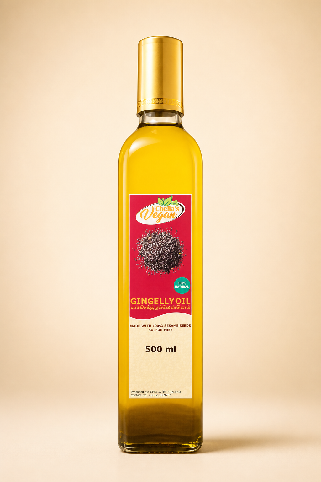 Chella's Vegan Pure Sesame Oil