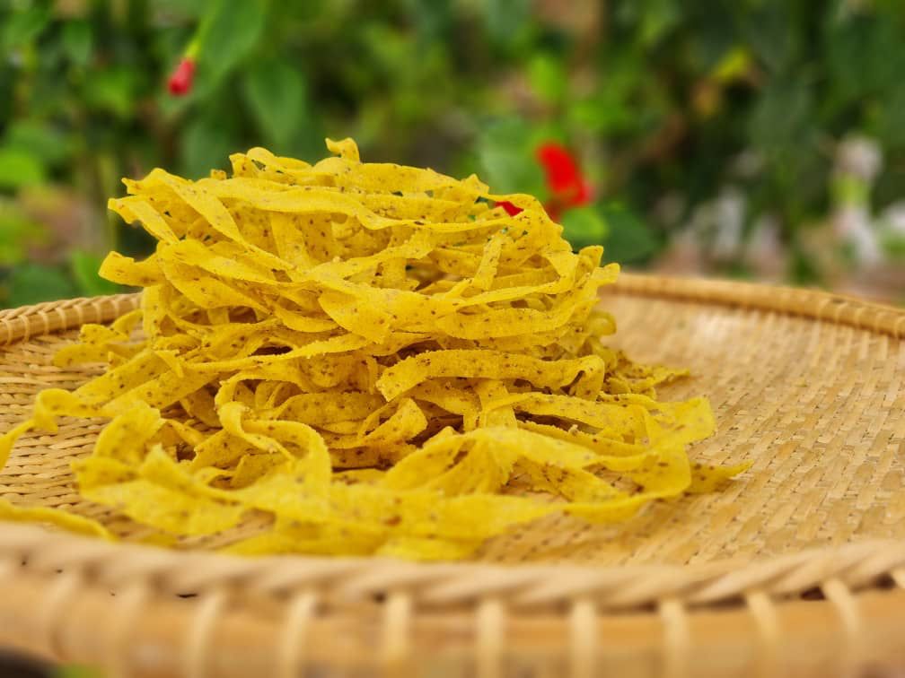 The original Chella Vegan ribbon chips photographed in 2023